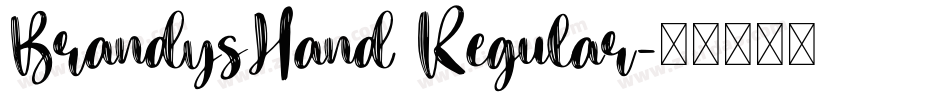 BrandysHand Regular字体转换
